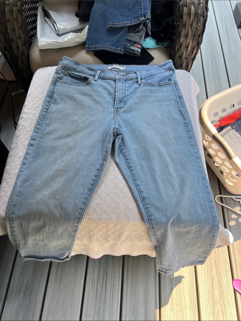 Levi's Light Blue Boyfriend Jeans